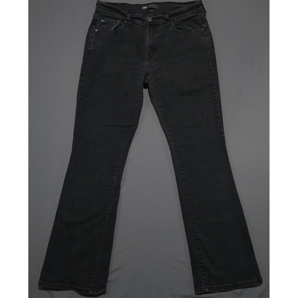 Levi's 515 Women's Size 12 Bootcut Jeans Faded Black Mid Rise Stretch Denim
